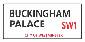 Buckingham Palace London design displayed as a decorative MDF wall sign