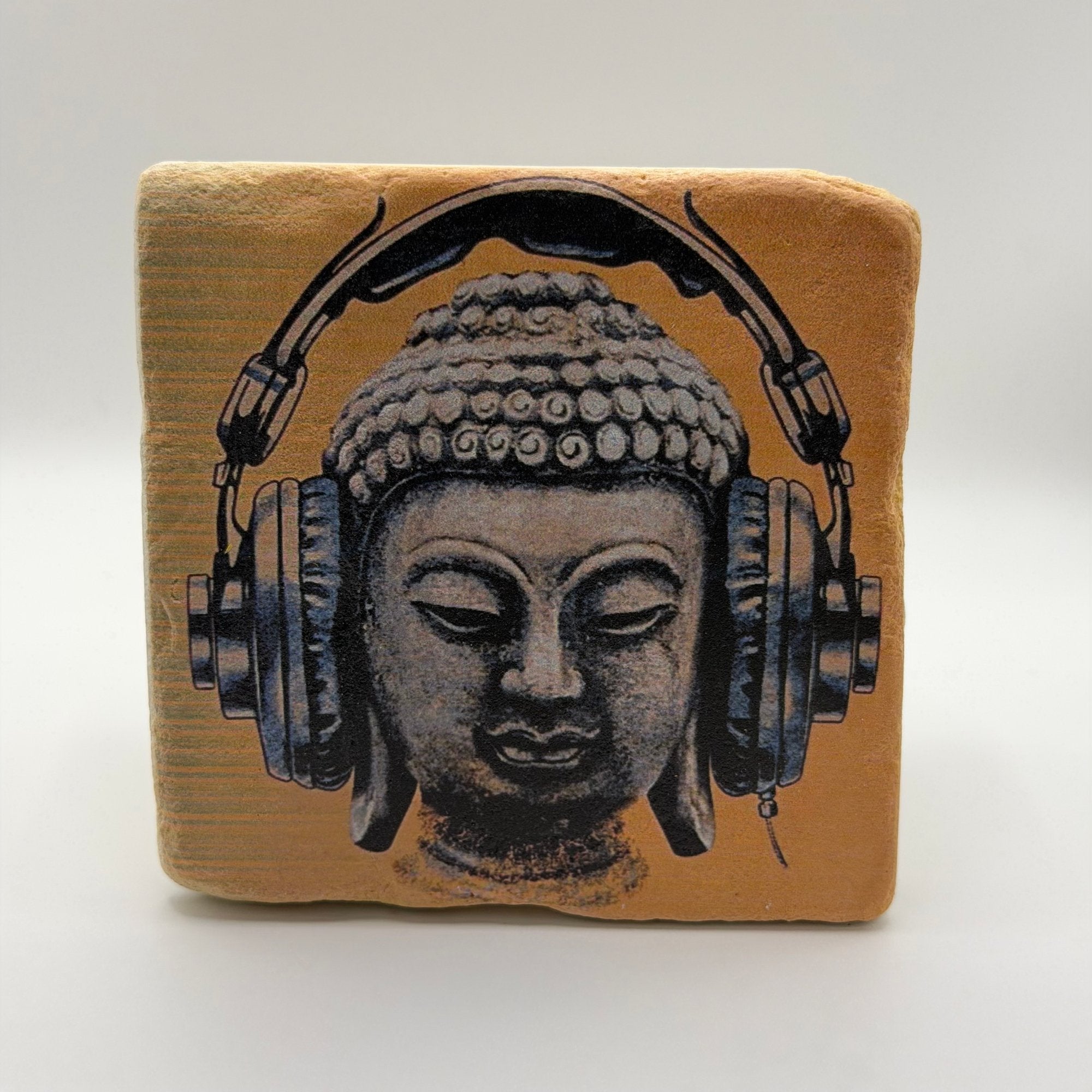 Buddha Headphone Stone Coaster
