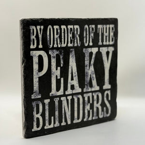 By Order Of The Peaky Blinders Natural Travertine Stone Hotpad artwork