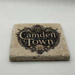Camden Town Natural Travertine Stone Coaster artwork