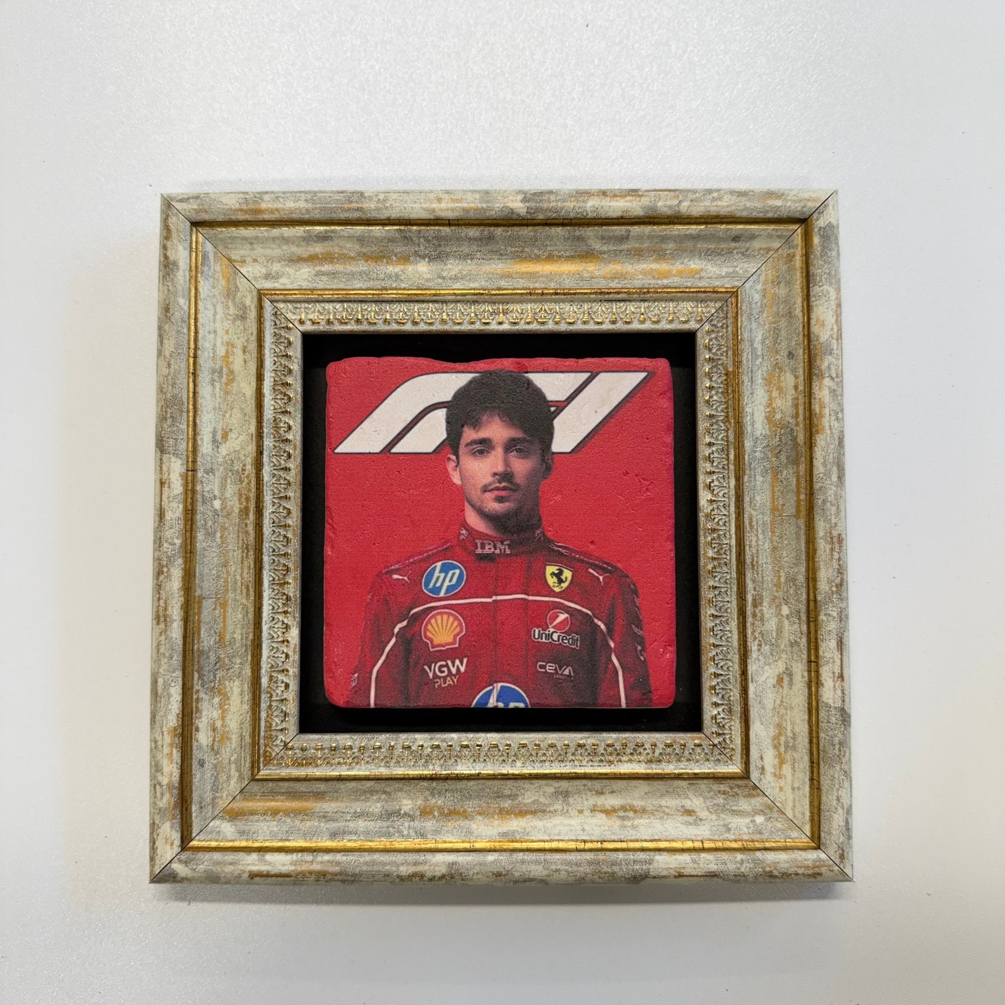 Variant Media V2 | carlos-sainz-natural-stone-ferrari-coaster | gold | variant_main | sha256:8953e9ce0129