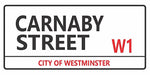 Carnaby Street London street sign design displayed as a decorative wall sign