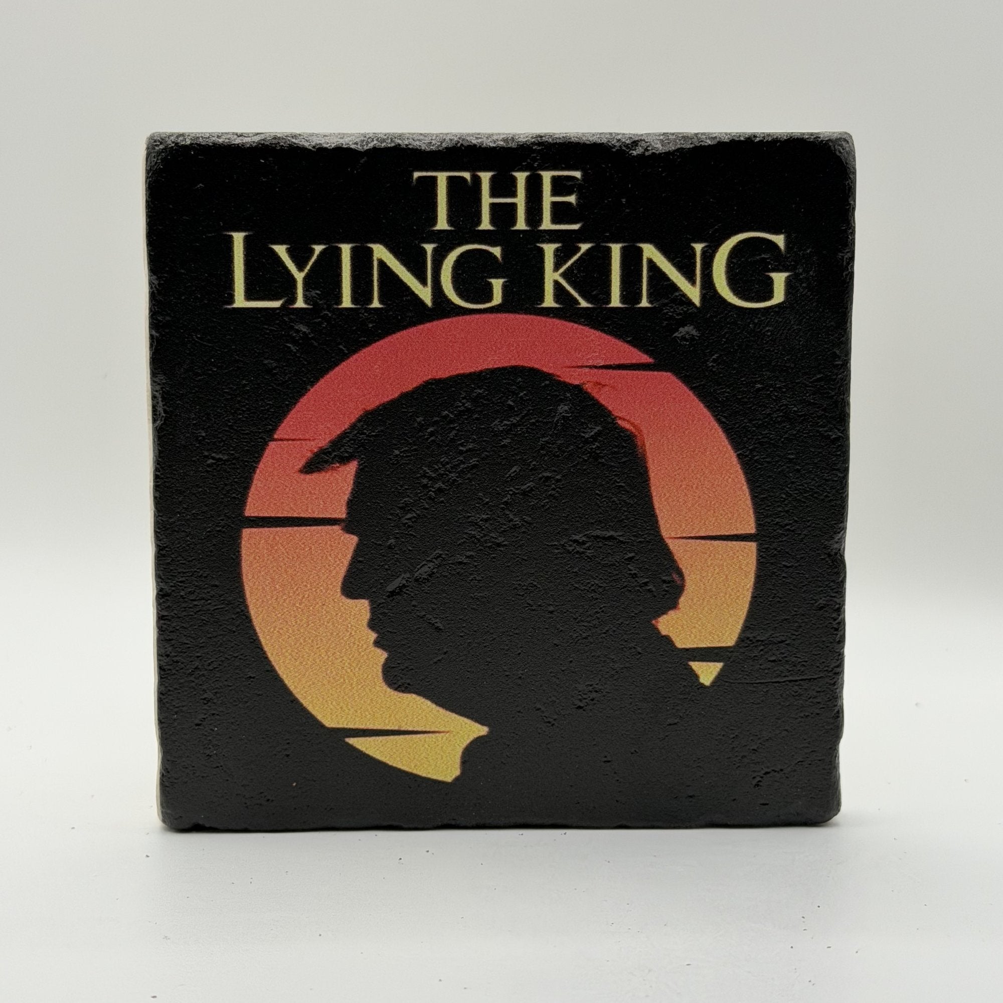 C'Est La Fucking Vie Natural Travertine Stone Coaster artwork
