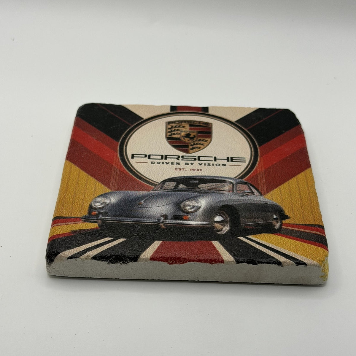 Classic Ferrari Daytona Natural Travertine Stone Coaster 1