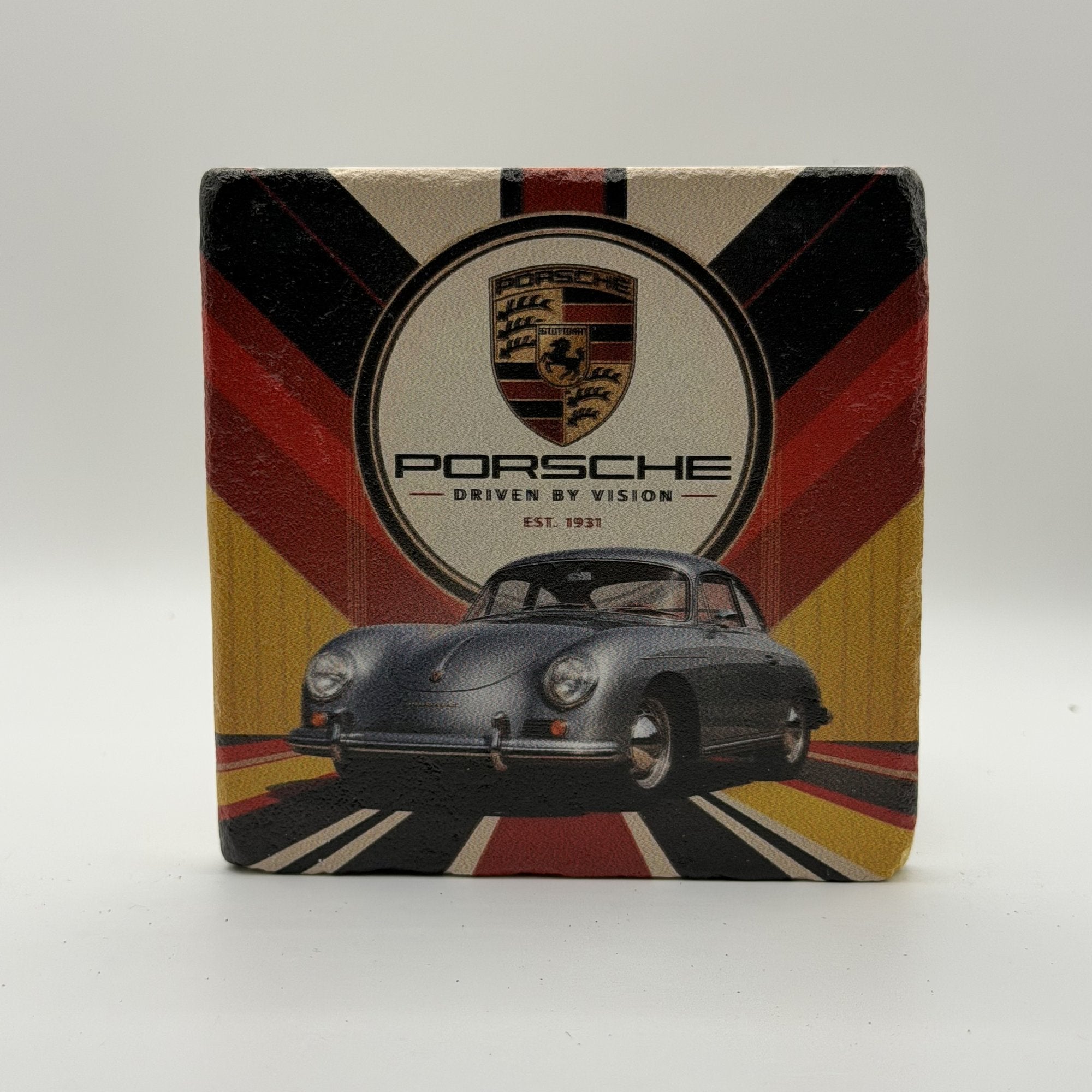 Classic Ferrari Daytona Natural Travertine Stone Coaster 2
