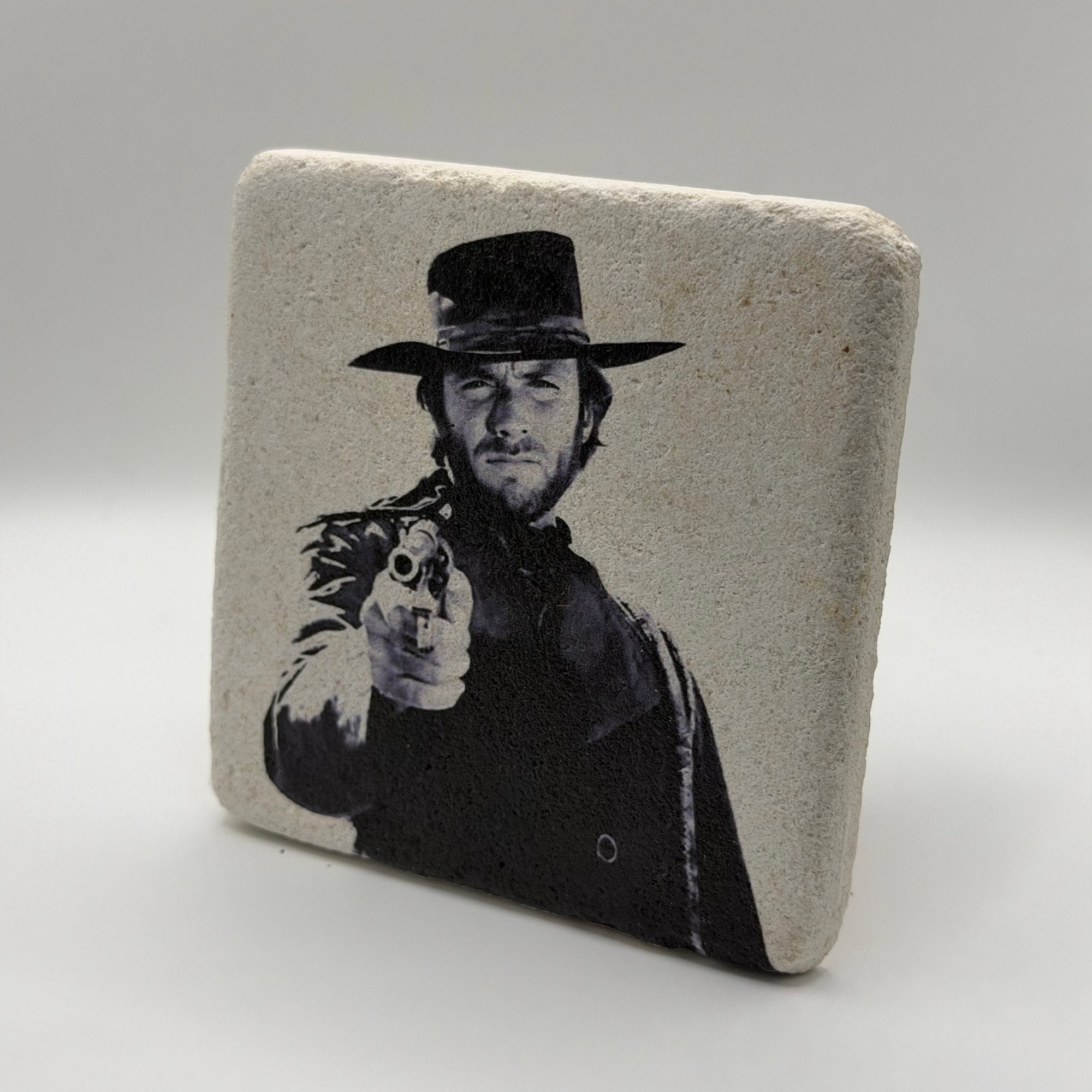 Clint Eastwood Stone Coaster