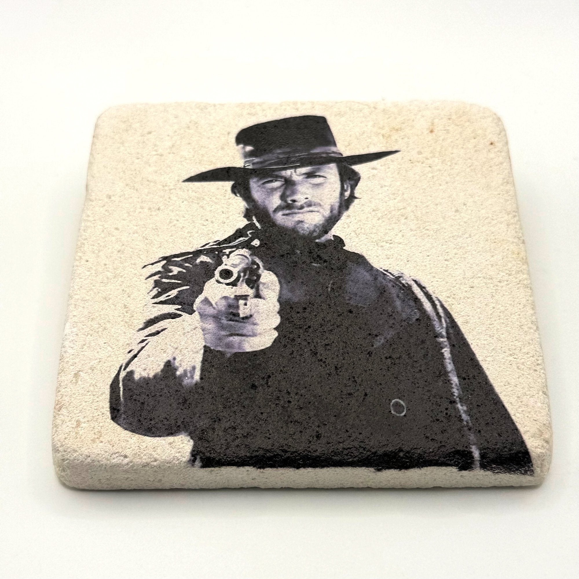 Clint Eastwood Stone Coaster