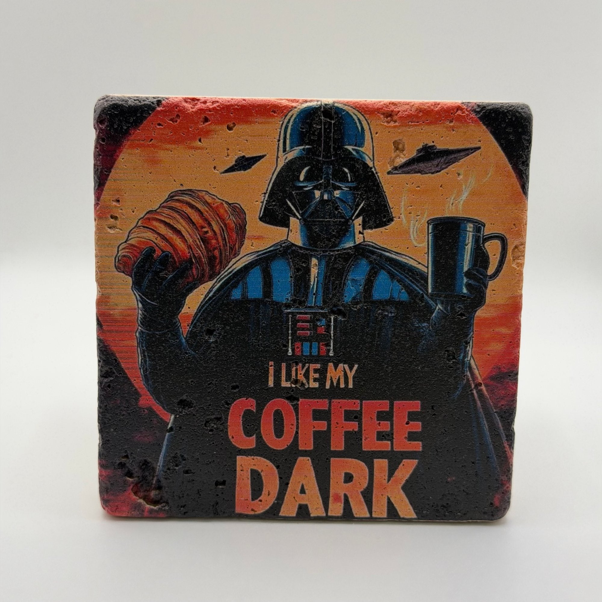 I Like My Coffee Dark Stone Coaster