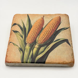 Retro Corn Cob Stone Coaster