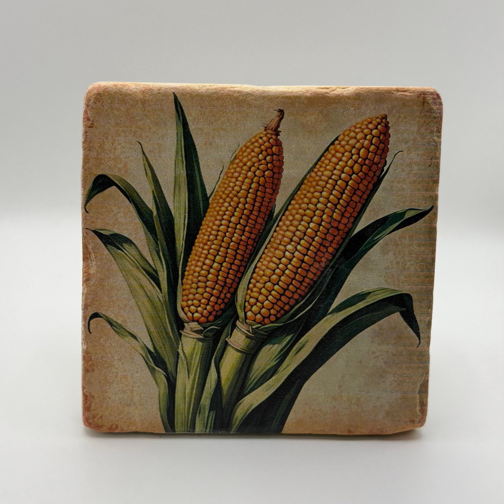 Retro Corn Cob Stone Coaster