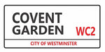 Covent Garden London street sign design displayed as a decorative wall sign