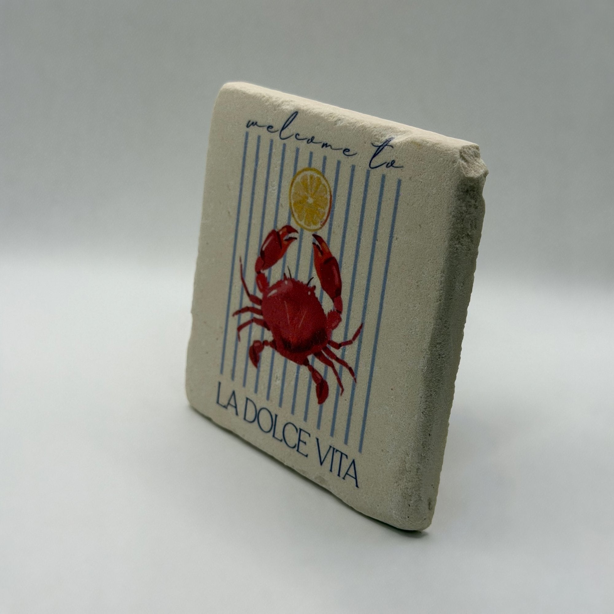 Crab Natural Stone Coaster