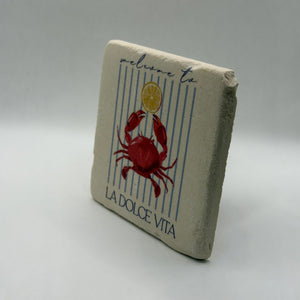 Crab Natural Stone Coaster
