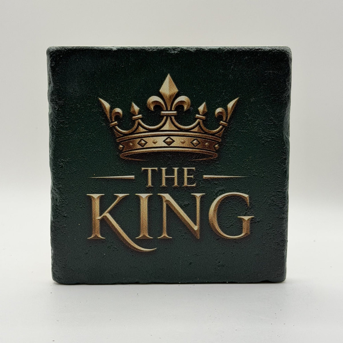 Crown And The King Natural Travertine Stone Coaster 3
