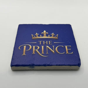 Crown And The Prince Natural Travertine Stone Coaster 1