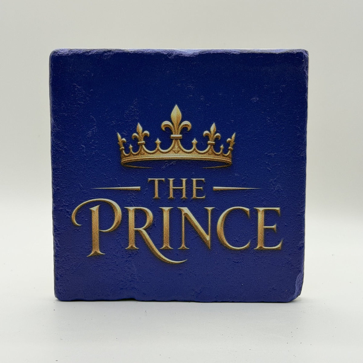 Crown And The Prince Natural Travertine Stone Coaster 2