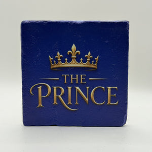 Crown And The Prince Natural Travertine Stone Coaster 2