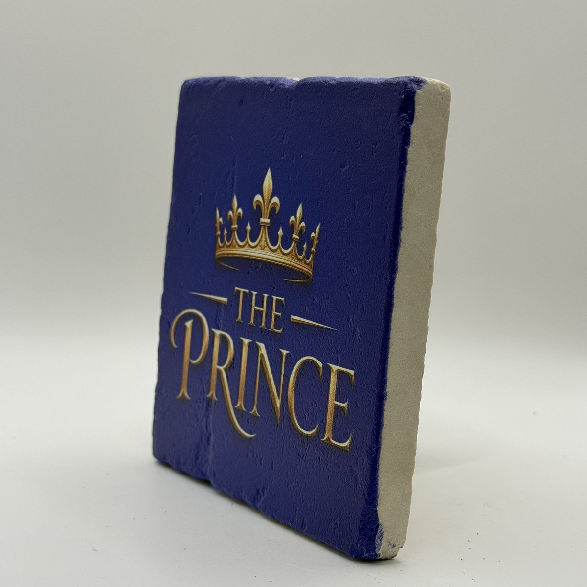 Crown And The Prince Natural Travertine Stone Coaster 3