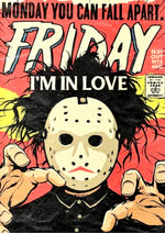 Friday I'm in Love artwork by The Cure printed on MDF wall poster