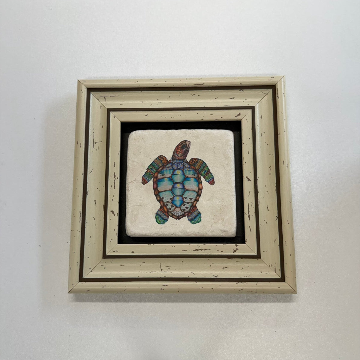 Variant Mapping v4 | cute-green-turtle-natural-stone-coaster | with White Frame | sha256:bad681b9e769