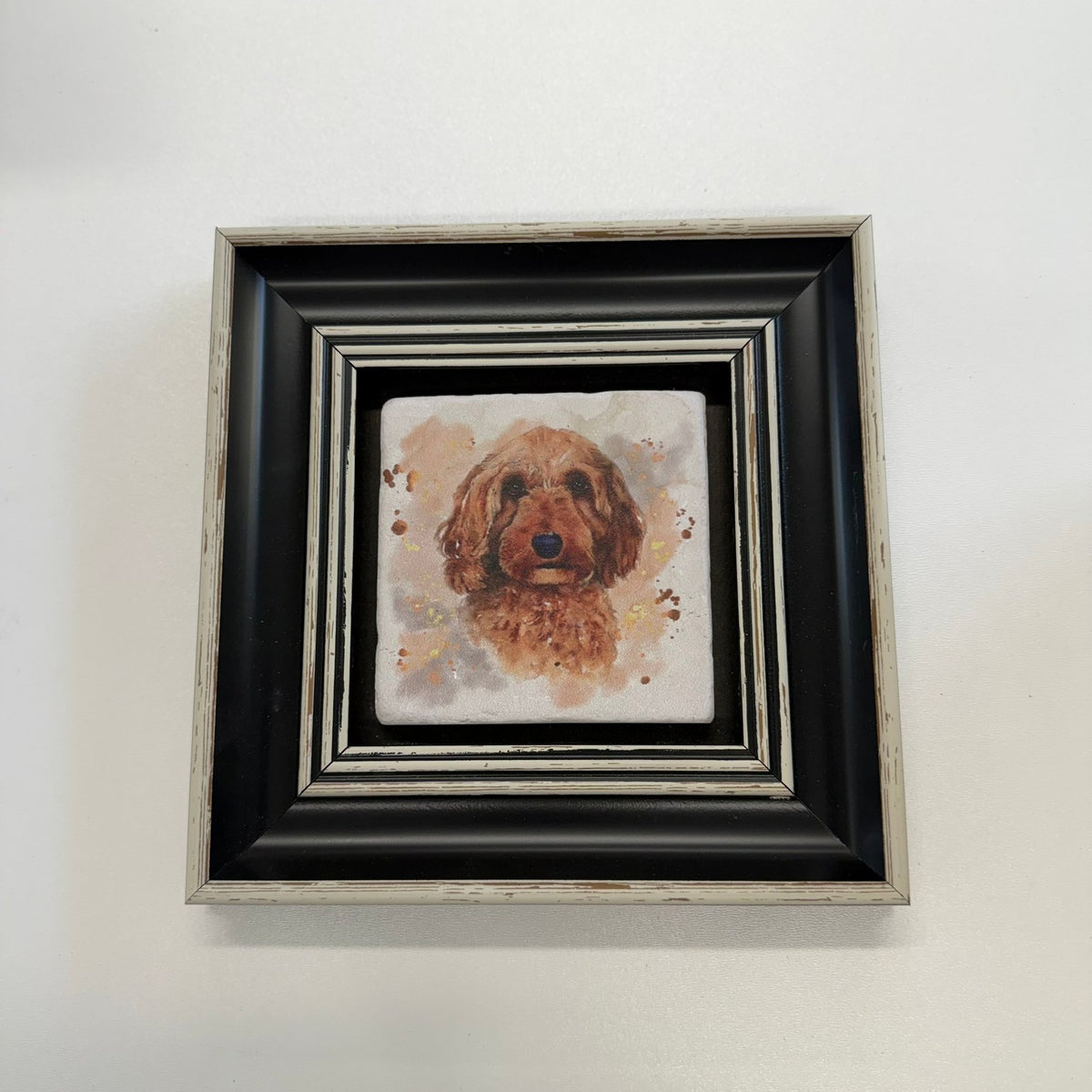 Variant Mapping v4 | cute-labradoodle-stone-coaster | with Black Frame | sha256:810535a3b857