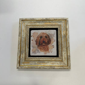 Variant Mapping v4 | cute-labradoodle-stone-coaster | with Gold Frame | sha256:527a0a887f1d