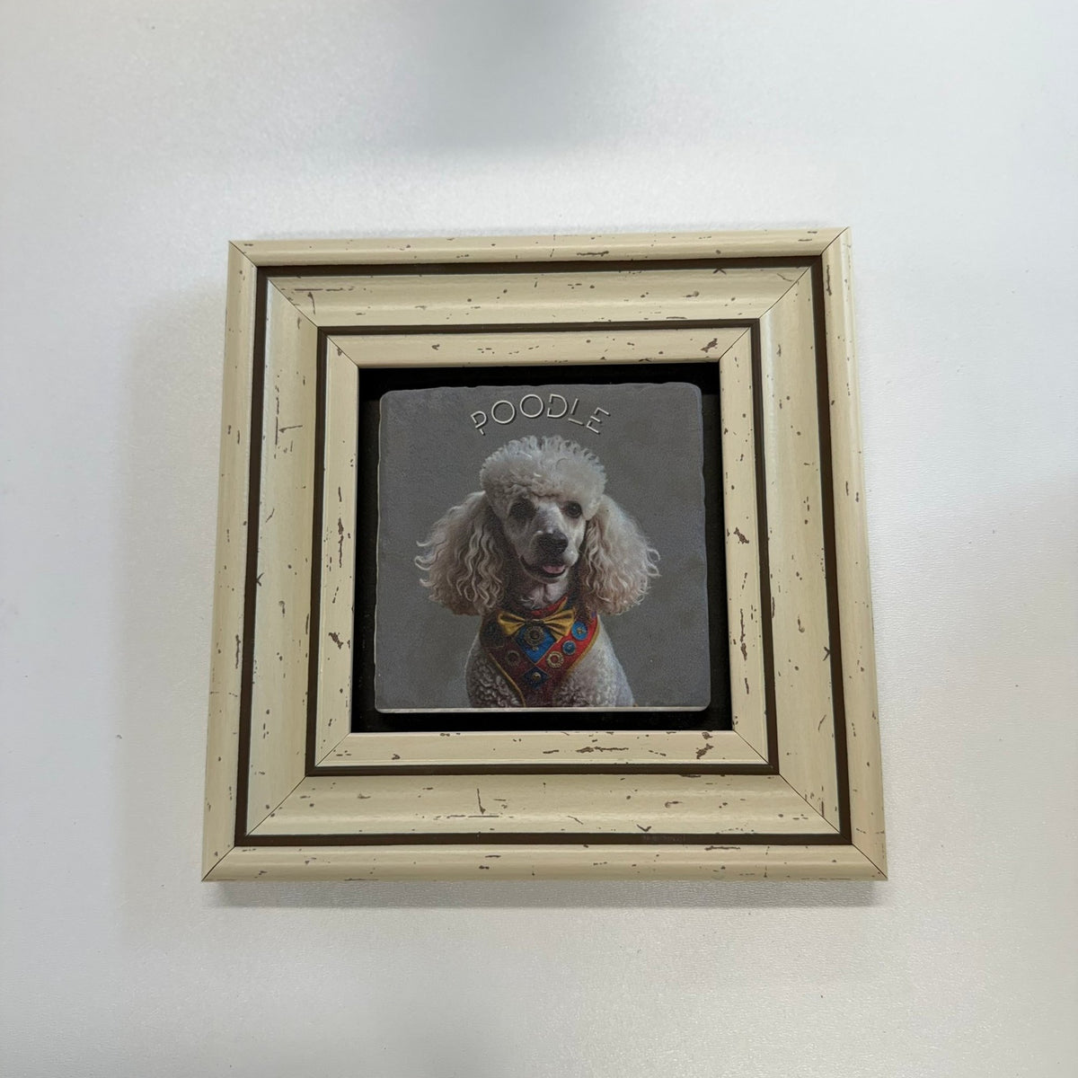 Variant Mapping v4 | cute-poodle-natural-stone-coaster | with White Frame | sha256:424b92137447