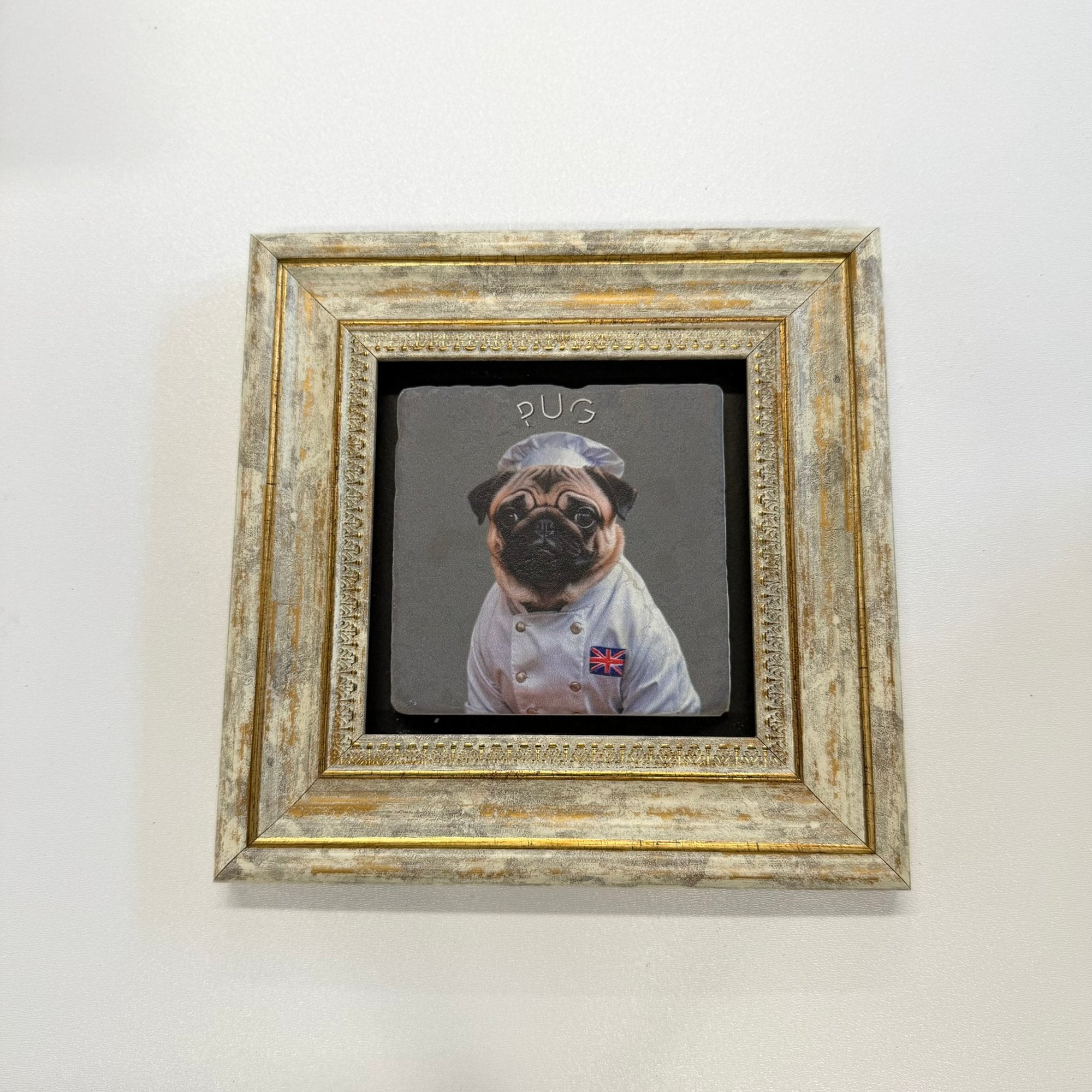 Variant Mapping v4 | cute-pug-stone-coaster | with Gold Frame | sha256:fa454afe79eb