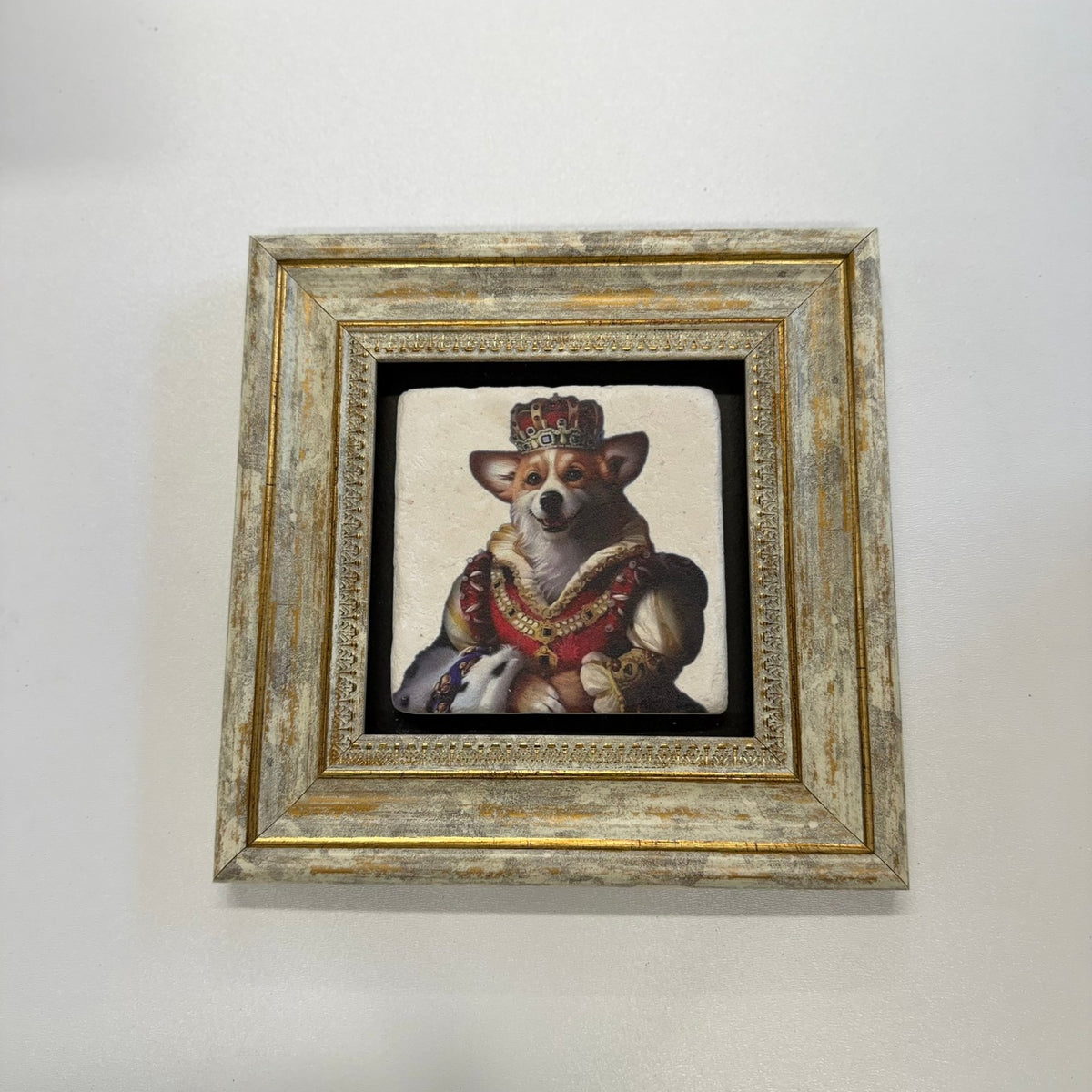 Variant Mapping v4 | cute-royal-corgi-natural-stone-coaster | with Gold Frame | sha256:566c6c936ca0