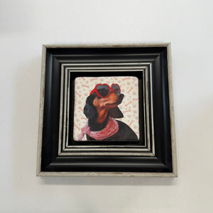 Variant Mapping v4 | dachshund-pink-scarf-portrait-stone-coaster | with Black Frame | sha256:b32249d61aba