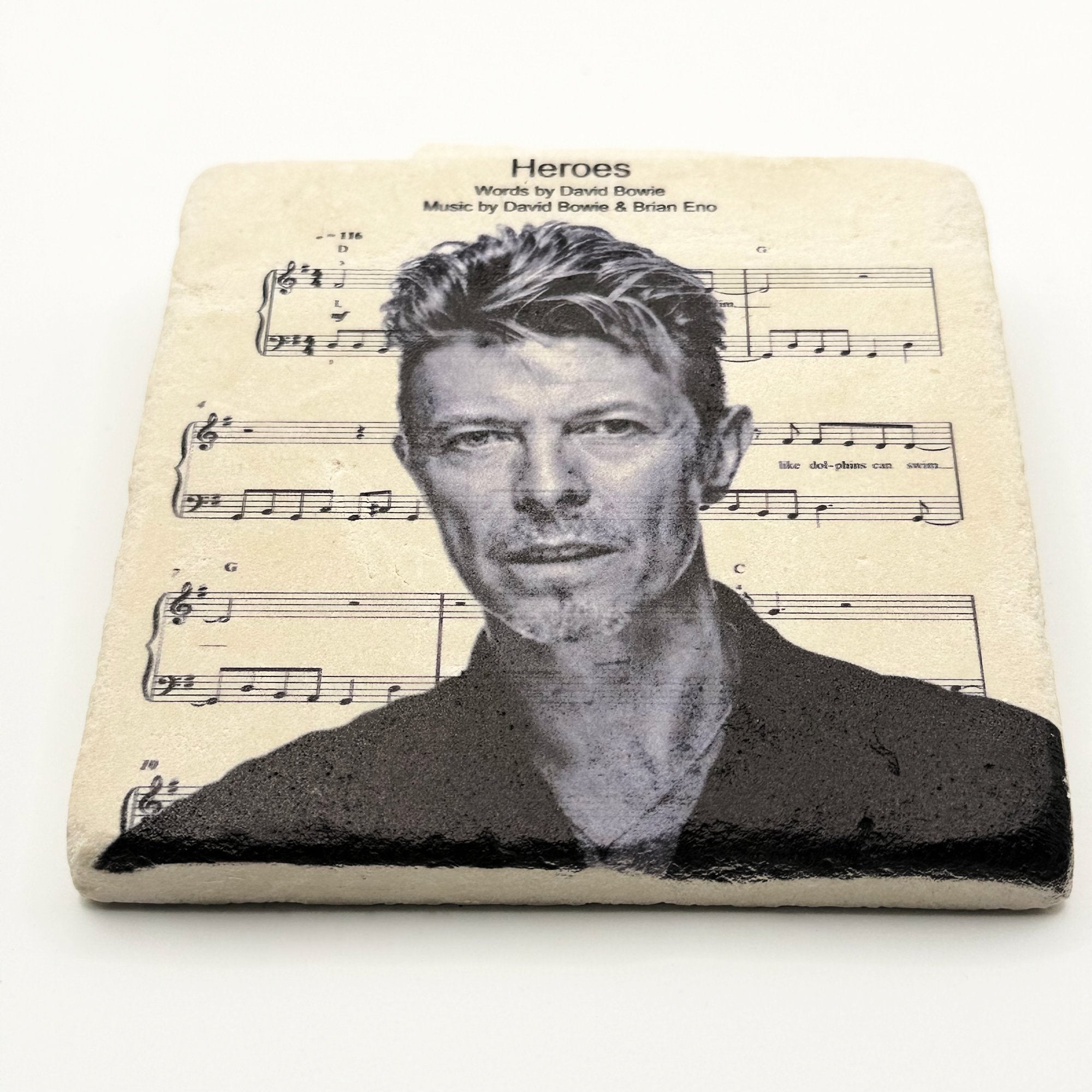 David Bowie Heroes Stone Coaster
