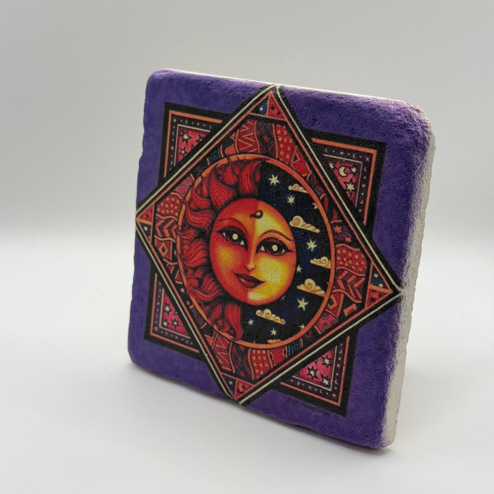 Daybreak Natural Travertine Stone Coaster