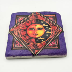 Daybreak Natural Travertine Stone Coaster