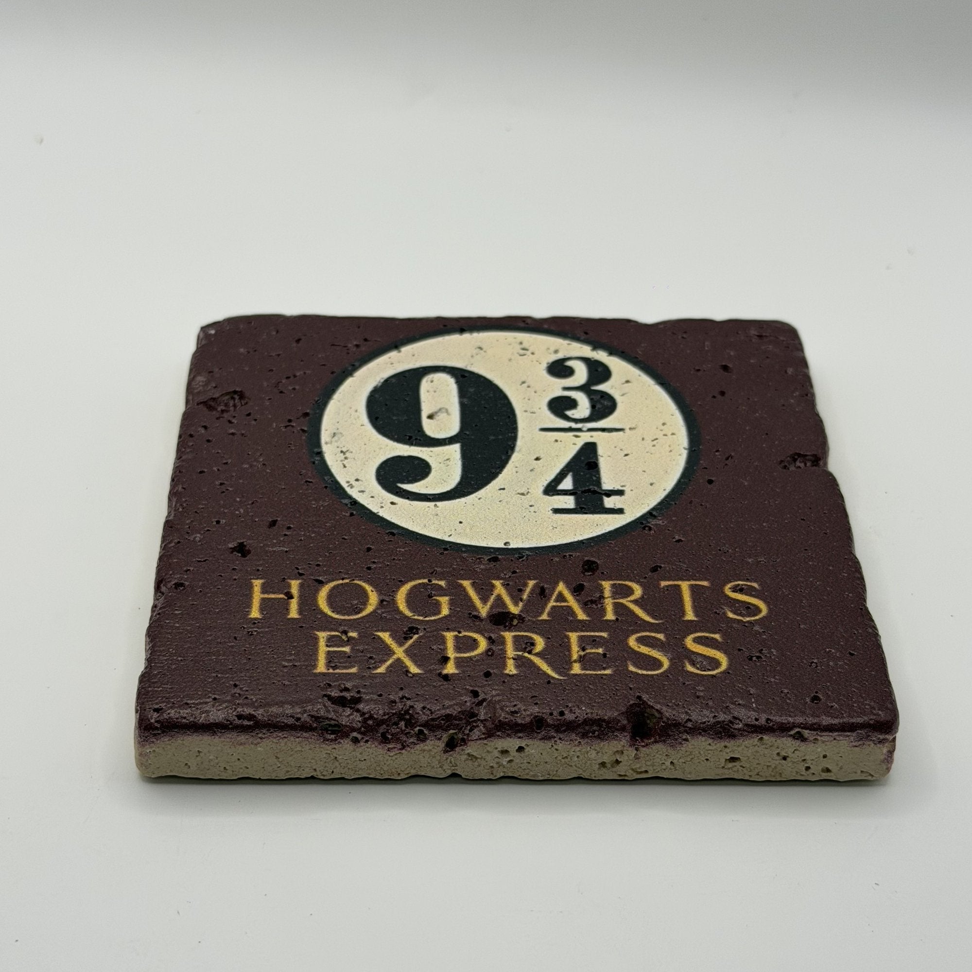 Dont Make Me Use My Wand Natural Travertine Stone Coaster artwork