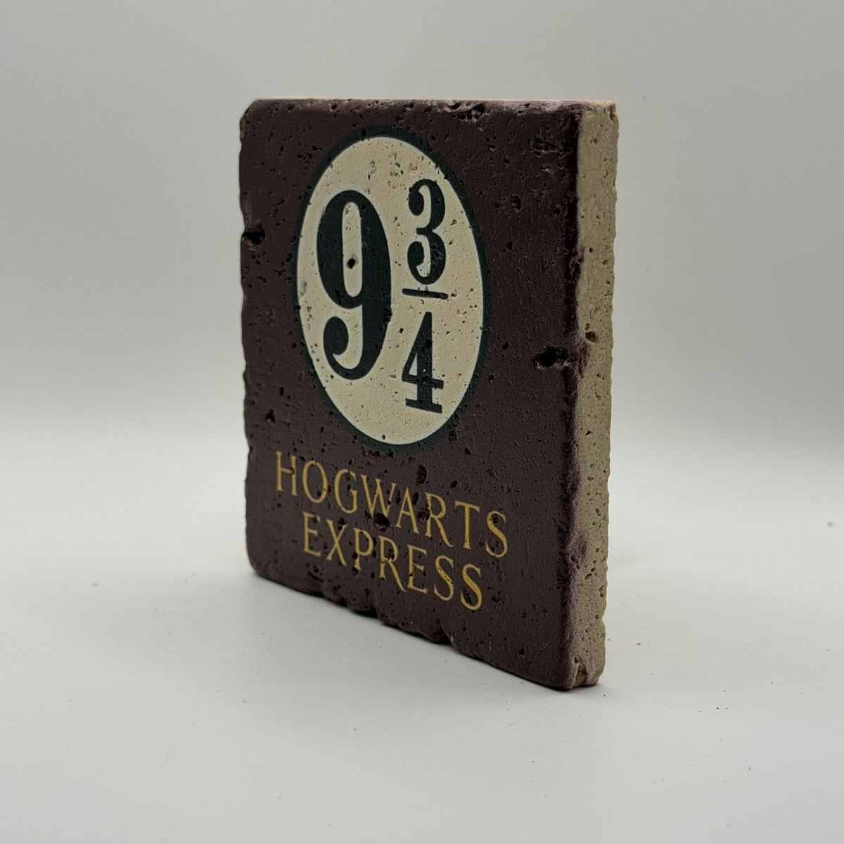 Dont Make Me Use My Wand Natural Travertine Stone Coaster artwork