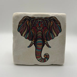 Cute Elephant Stone Coaster