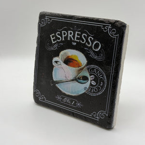 Vintage Espresso Stone Coaster