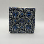 Ethnics pattern number 07 printed on a natural travertine stone coaster