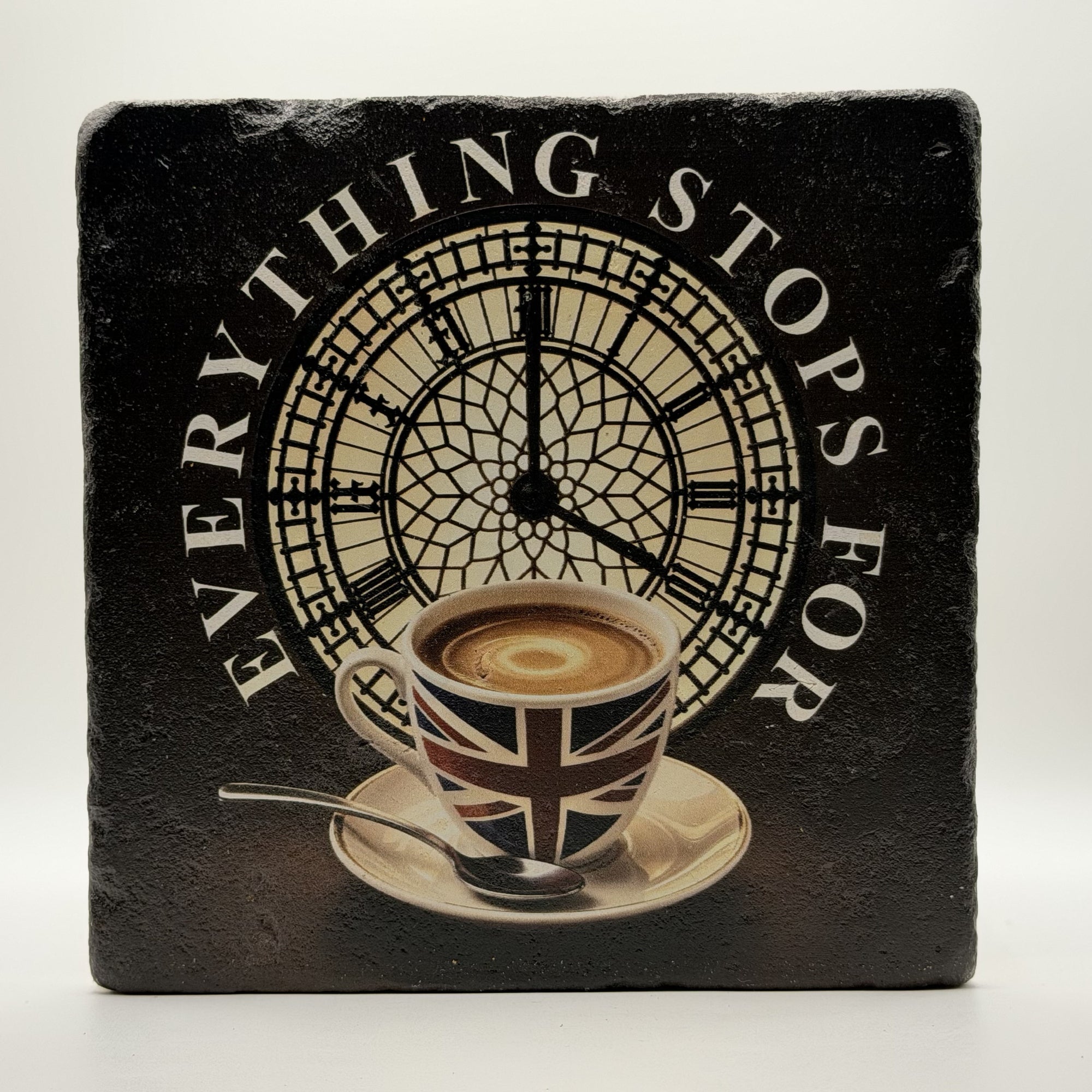 Everything Stops For A Nice Cup Of Coffee Natural Travertine Stone Hotpad 1