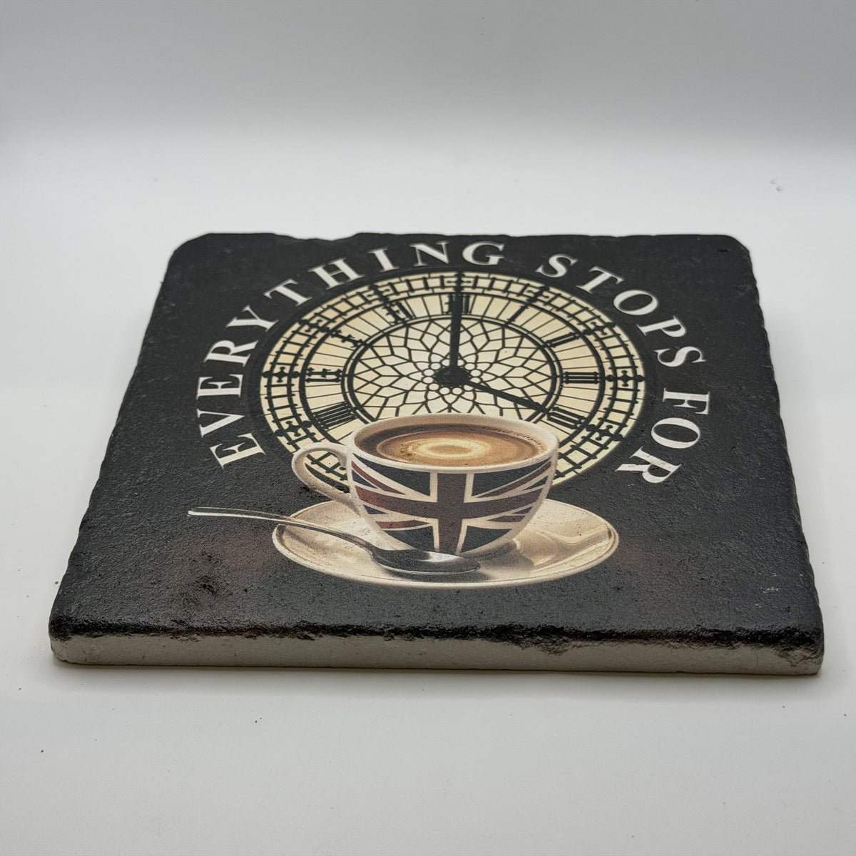 Everything Stops For A Nice Cup Of Coffee Natural Travertine Stone Hotpad 2