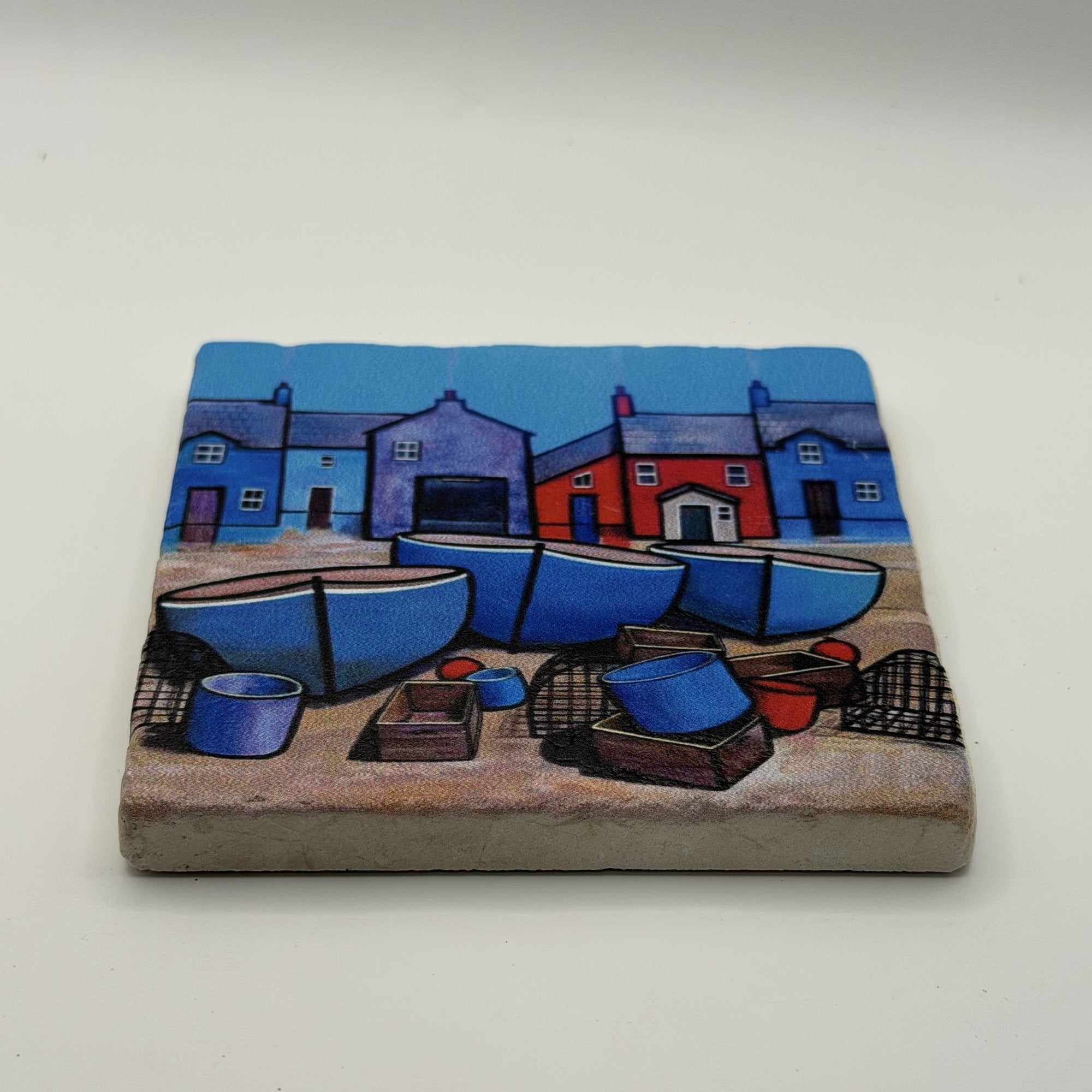 Famous Character Natural Travertine Stone Coaster 1