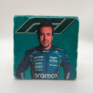 Fernando Alonso Aston Martin Stone Coaster