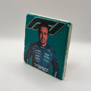 Fernando Alonso Aston Martin Stone Coaster