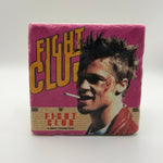 Fight Club movie artwork printed on square travertine stone coaster