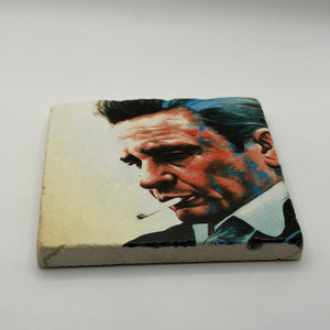 Fight Club Natural Travertine Stone Coaster artwork