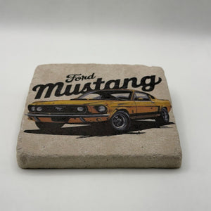 Classic Ford Mustang Stone Coaster