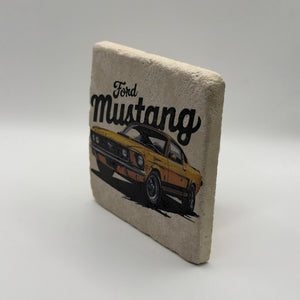 Classic Ford Mustang Stone Coaster