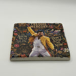 Freddie Mercury Natural Travertine Stone Coaster artwork
