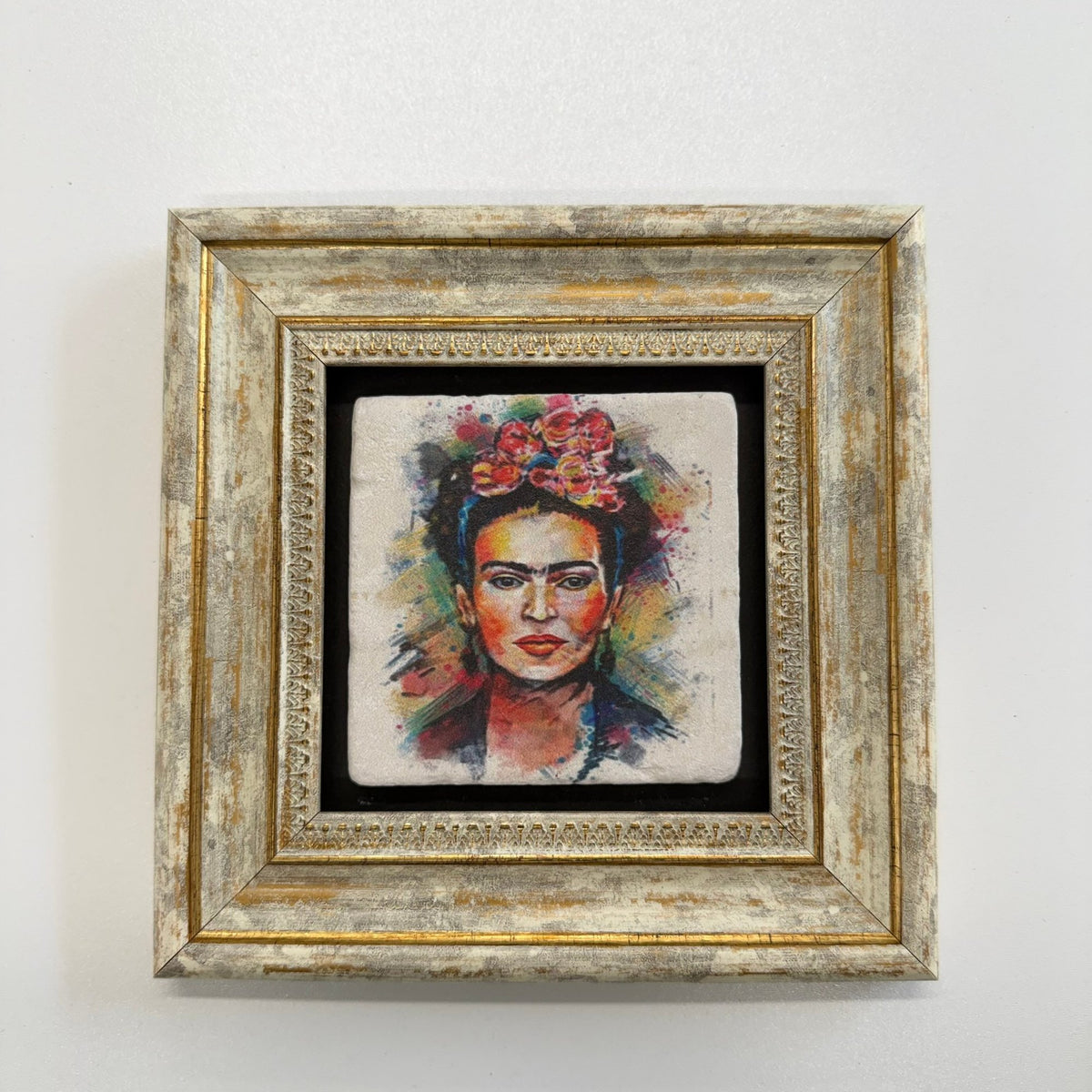 Variant Mapping v4 | frida-kahlo-portrait-stone-coaster | with Gold Frame | sha256:255fd96af5fe