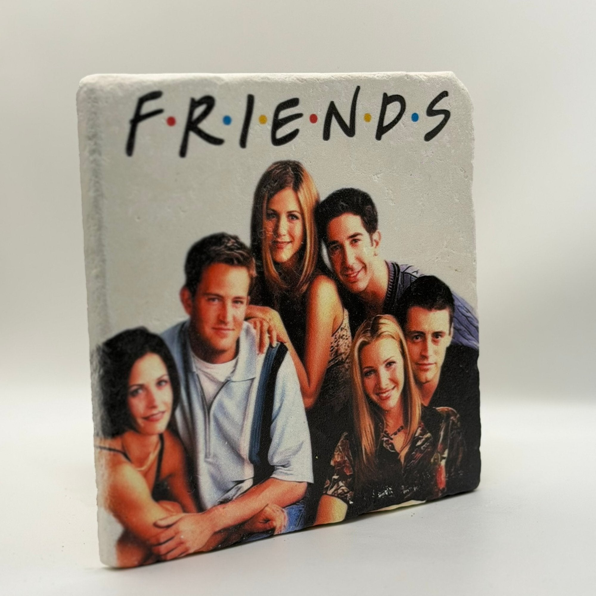 Friends Natural Travertine Stone Hotpad artwork